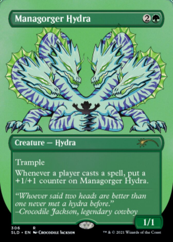 Managorger Hydra (Borderless) (Foil Etched) [Secret Lair Drop Series] | Impulse Games and Hobbies