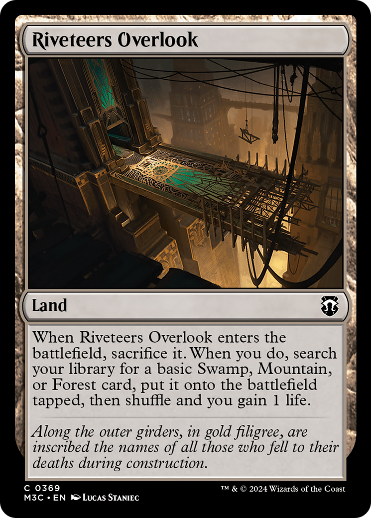 Riveteers Overlook (Ripple Foil) [Modern Horizons 3 Commander] | Impulse Games and Hobbies