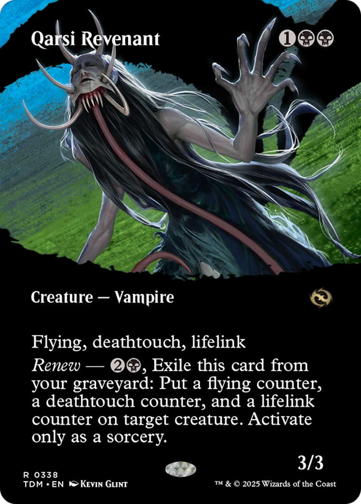 Qarsi Revenant (Borderless) [Tarkir: Dragonstorm] | Impulse Games and Hobbies