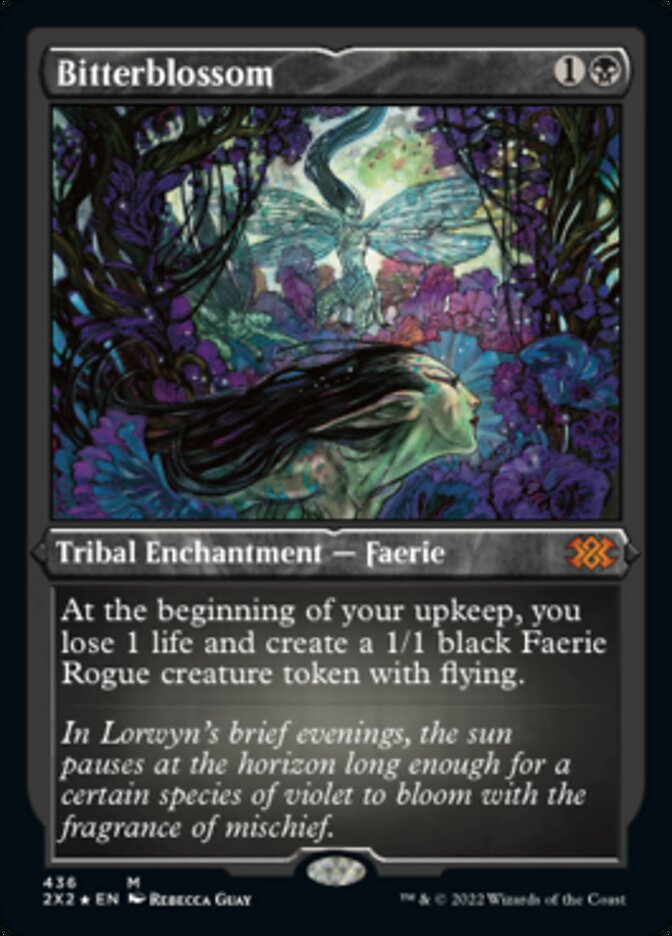 Bitterblossom (Foil Etched) [Double Masters 2022] | Impulse Games and Hobbies