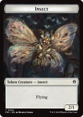 Insect // Rogue Double-Sided Token [Reality Fracture Commander Tokens] | Impulse Games and Hobbies