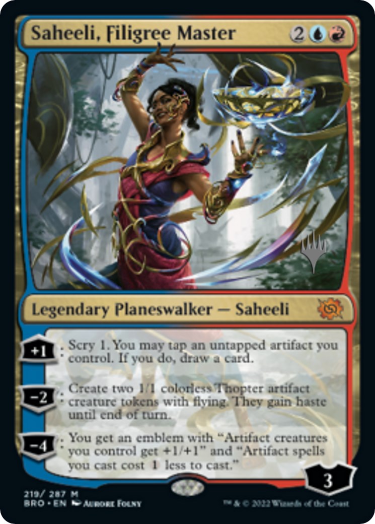 Saheeli, Filigree Master (Promo Pack) [The Brothers' War Promos] | Impulse Games and Hobbies