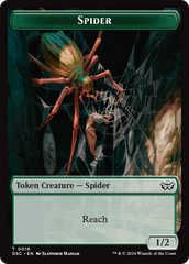 Treefolk // Spider Double-Sided Token [Duskmourn: House of Horror Commander Tokens] | Impulse Games and Hobbies