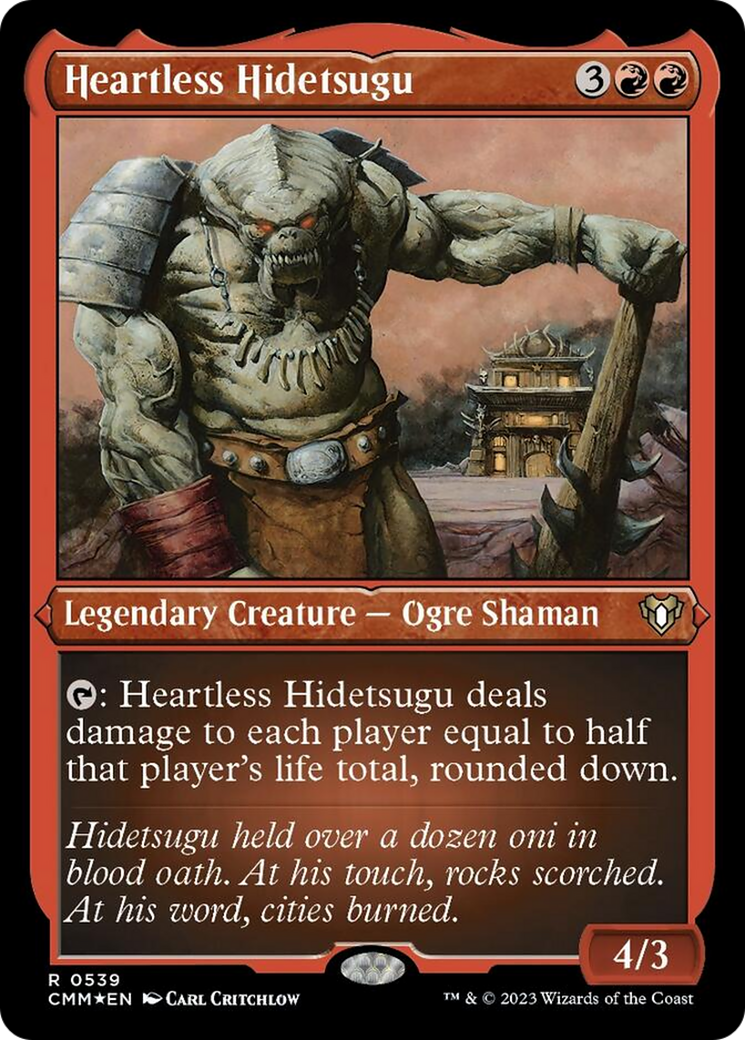 Heartless Hidetsugu (Foil Etched) [Commander Masters] | Impulse Games and Hobbies