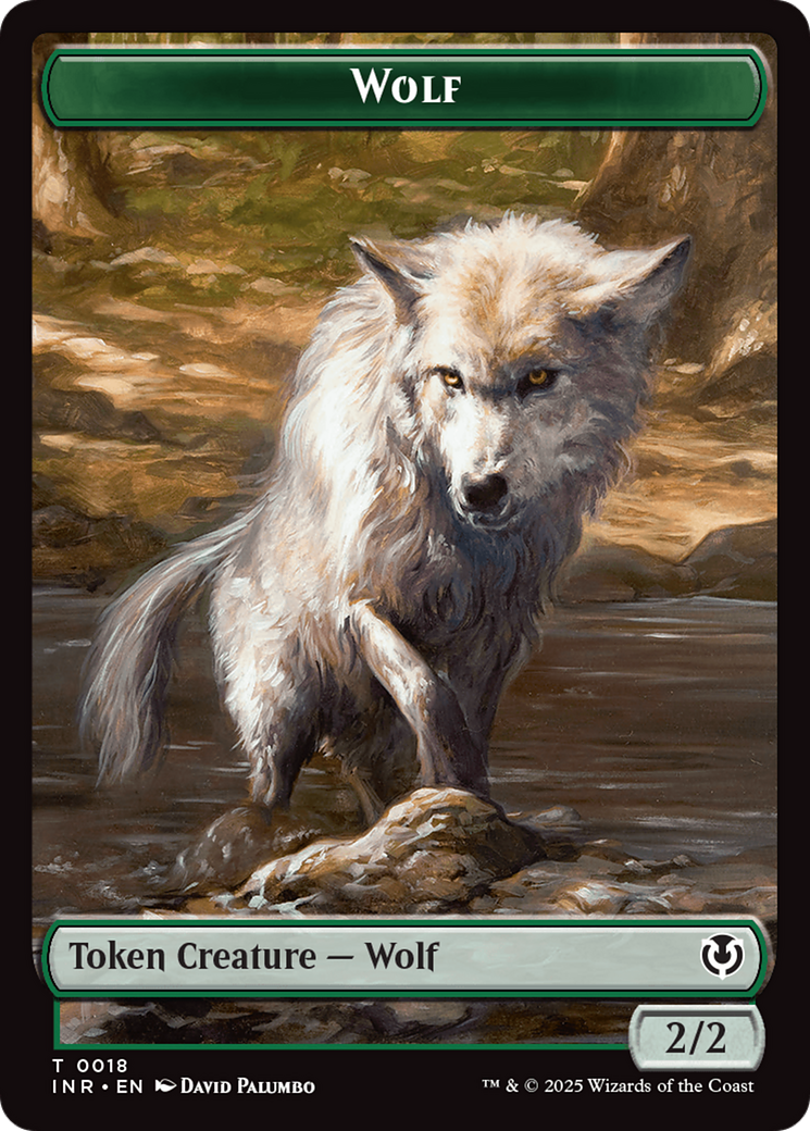 Wolf (0009) // Wolf (0018) Double-Sided Token [Innistrad Remastered Tokens] | Impulse Games and Hobbies