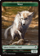 Wolf (0009) // Wolf (0018) Double-Sided Token [Innistrad Remastered Tokens] | Impulse Games and Hobbies