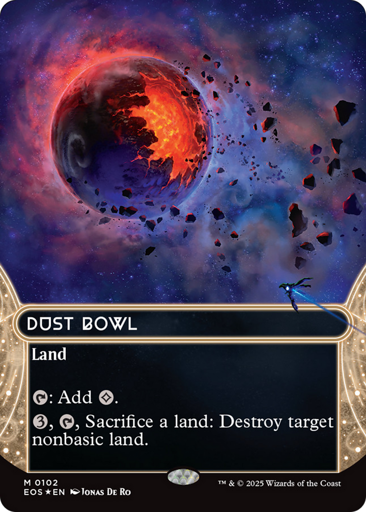 Dust Bowl (0102) (Borderless) (Galaxy Foil) [Edge of Eternities: Stellar Sights] | Impulse Games and Hobbies