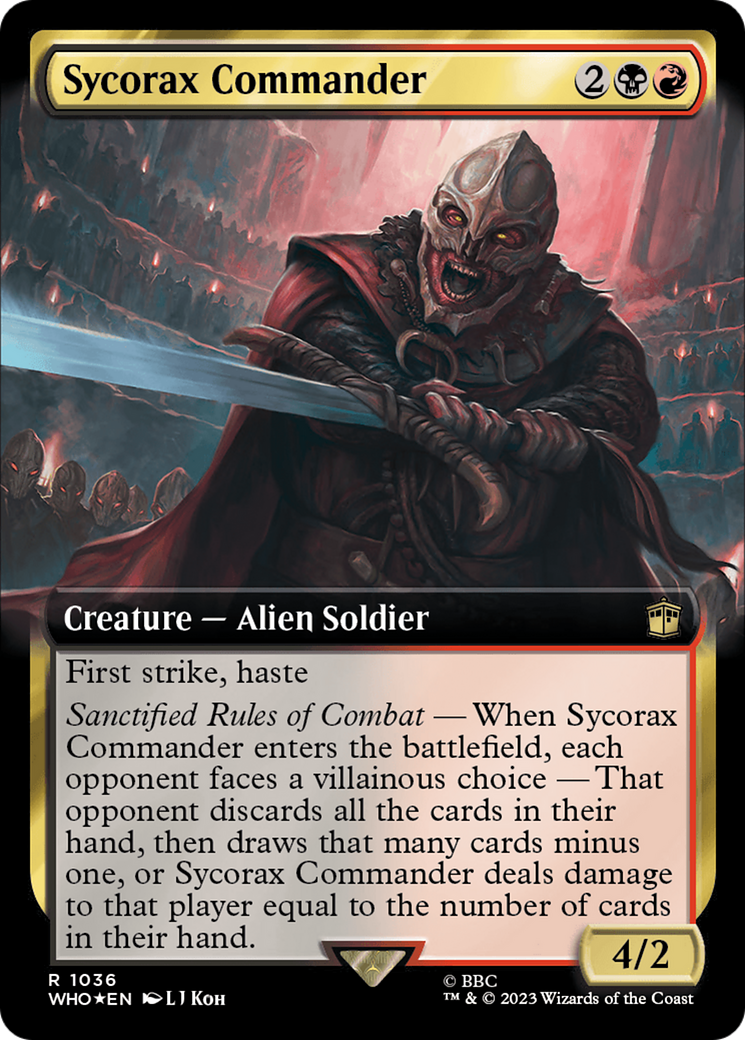 Sycorax Commander (Extended Art) (Surge Foil) [Doctor Who] | Impulse Games and Hobbies