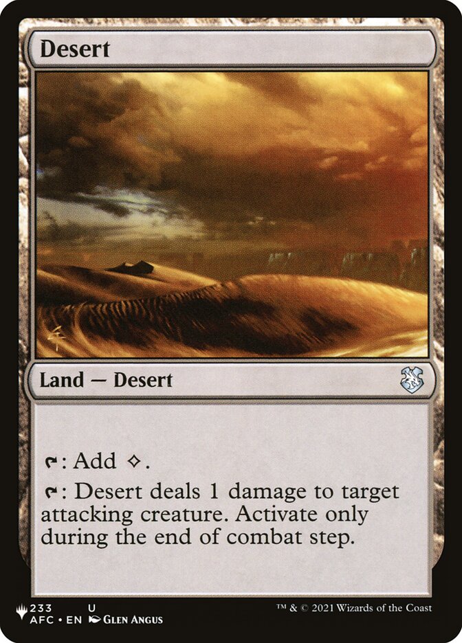 Desert [The List] | Impulse Games and Hobbies