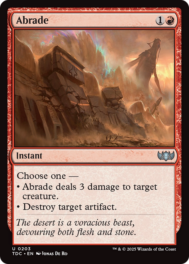 Abrade [Tarkir: Dragonstorm Commander] | Impulse Games and Hobbies
