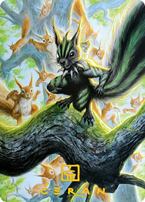 Chatterfang, Squirrel General Art Card (67) (Gold-Stamped Signature) [Modern Horizons 2 Art Series] | Impulse Games and Hobbies