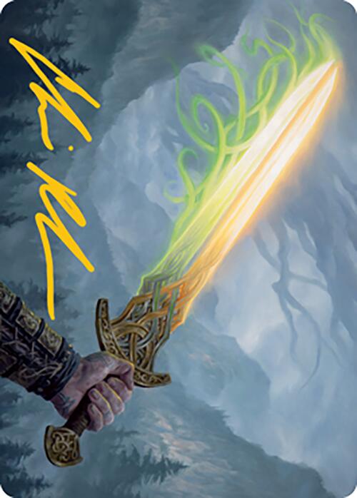 Sword of Hearth and Home Art Card (Gold-Stamped Signature) [Modern Horizons 2 Art Series] | Impulse Games and Hobbies