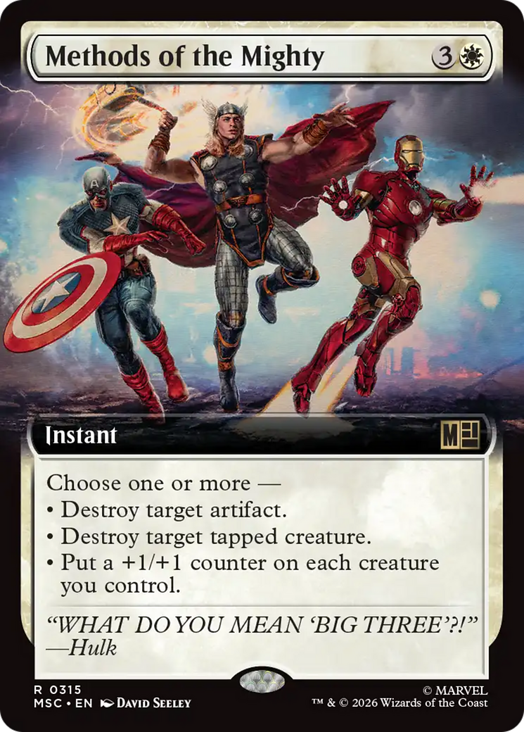 Methods of the Mighty (Extended Art) [Marvel Super Heroes Commander] | Impulse Games and Hobbies
