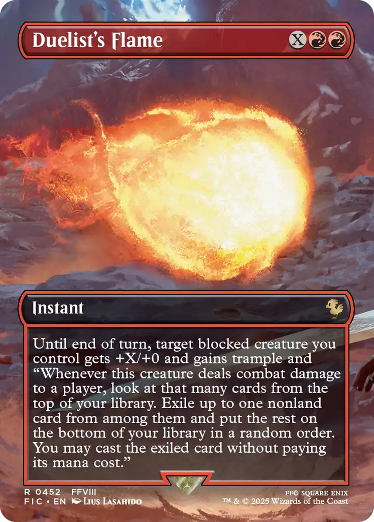 Duelist's Flame (Borderless) [FINAL FANTASY Commander] | Impulse Games and Hobbies