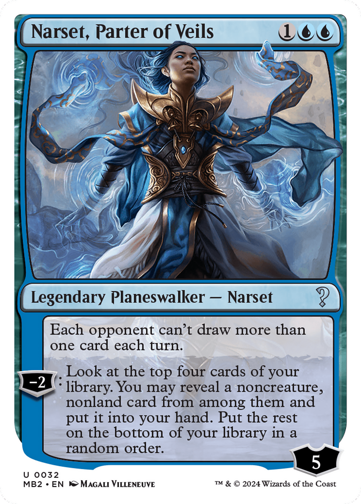 Narset, Parter of Veils (White Border) [Mystery Booster 2] | Impulse Games and Hobbies