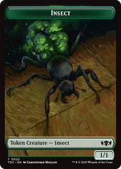 Insect (0022) // Plant Double-Sided Token [Tarkir: Dragonstorm Commander Tokens] | Impulse Games and Hobbies