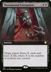 Monumental Corruption (Extended Art) [Phyrexia: All Will Be One Commander] | Impulse Games and Hobbies