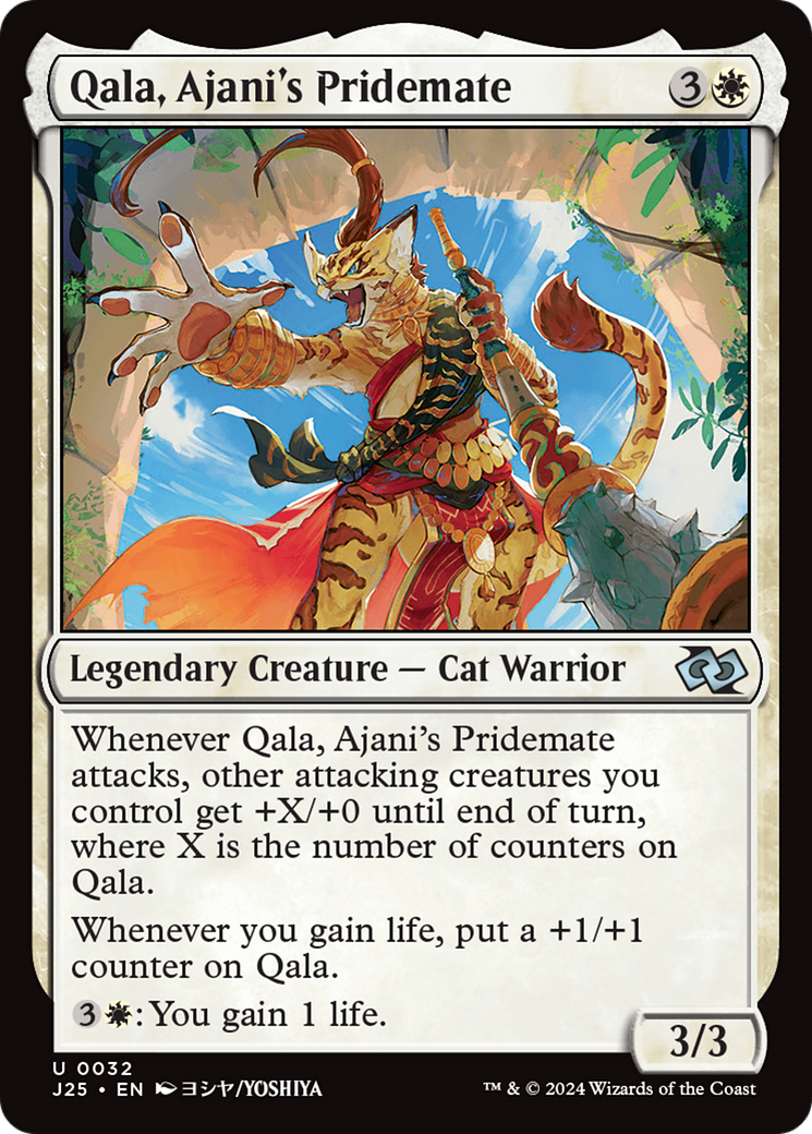 Qala, Ajani's Pridemate (Anime) [Foundations Jumpstart] | Impulse Games and Hobbies