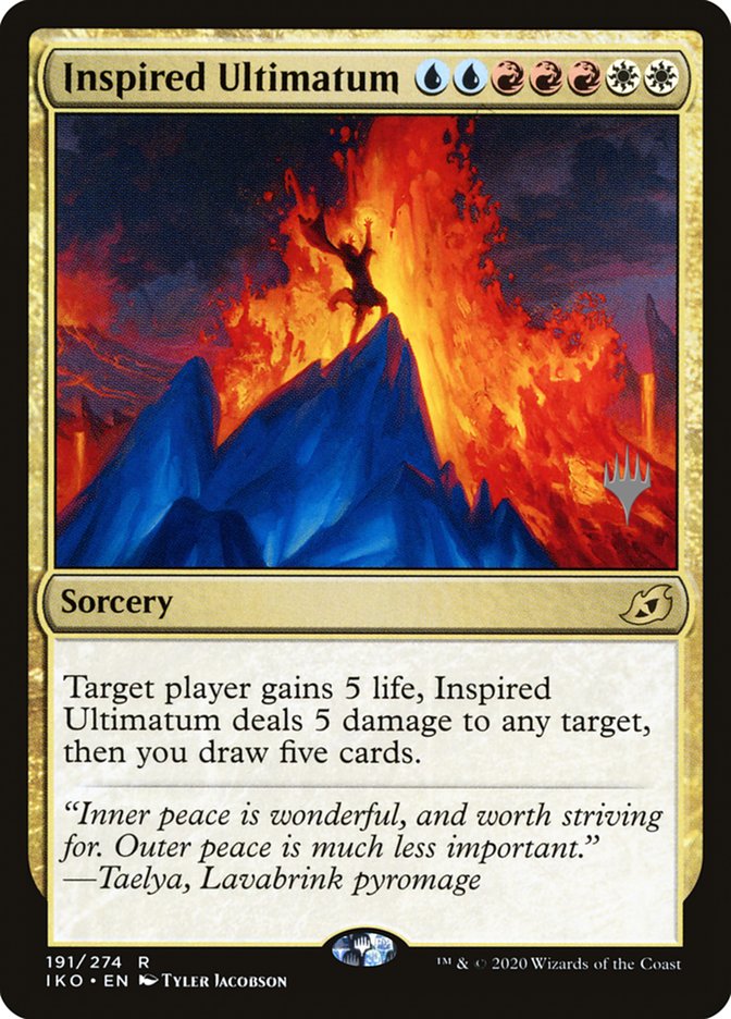 Inspired Ultimatum (Promo Pack) [Ikoria: Lair of Behemoths Promos] | Impulse Games and Hobbies