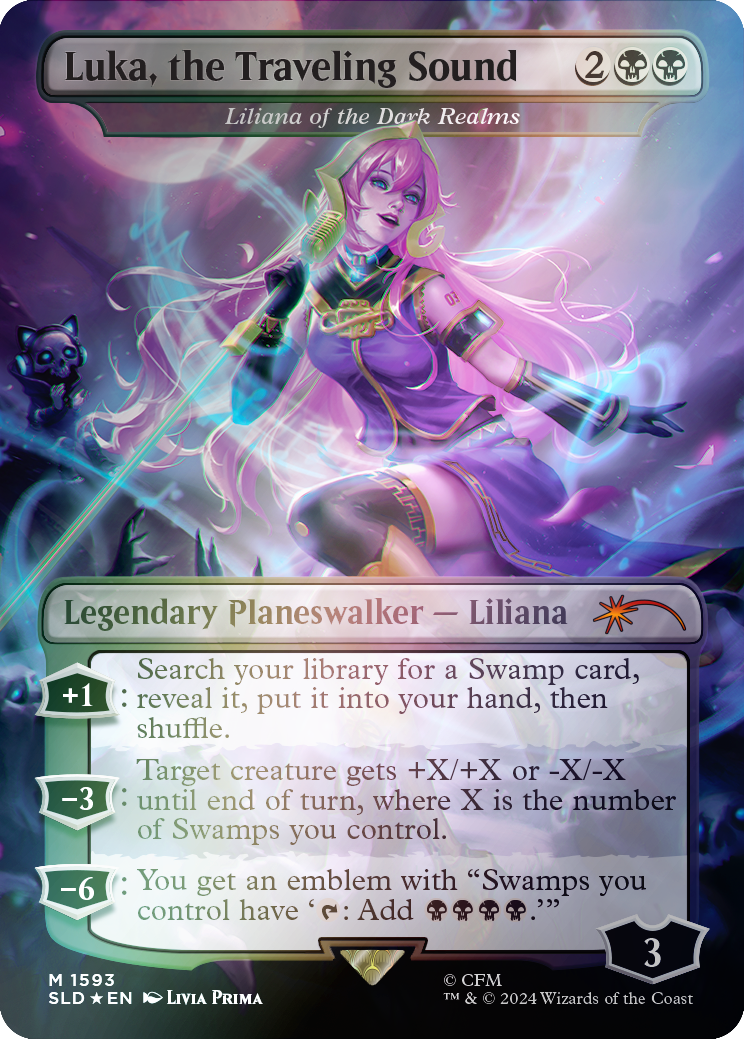 Luka, the Traveling Sound - Liliana of the Dark Realms (Rainbow Foil) [Secret Lair Drop Series] | Impulse Games and Hobbies