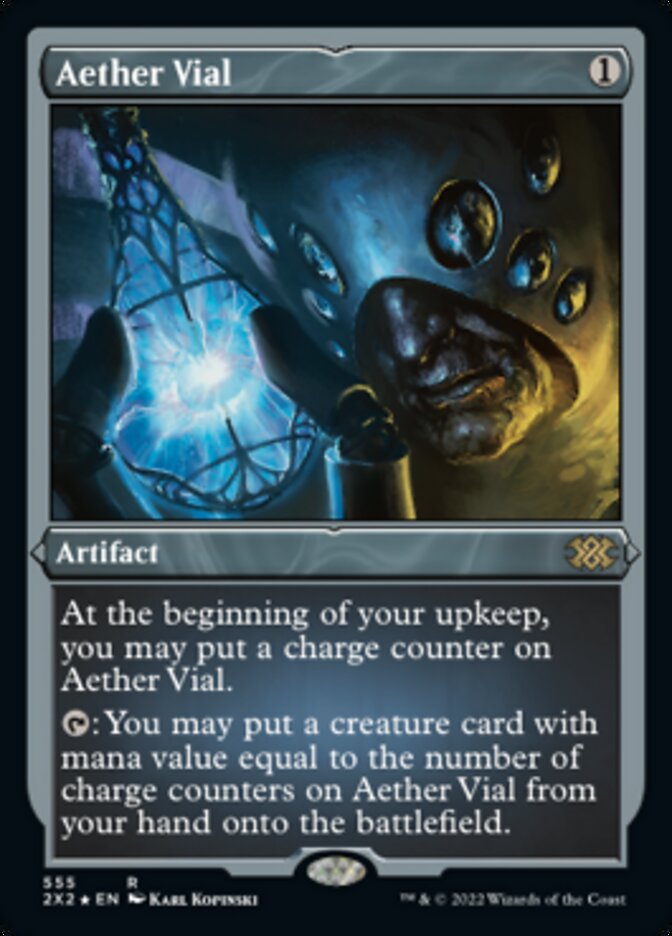 Aether Vial (Foil Etched) [Double Masters 2022] | Impulse Games and Hobbies