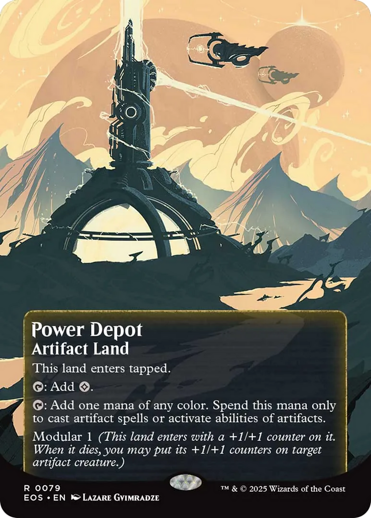 Power Depot (0079) (Borderless) [Edge of Eternities: Stellar Sights] | Impulse Games and Hobbies
