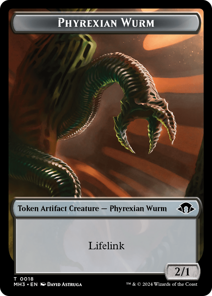 Phyrexian Wurm Token (0018) [Modern Horizons 3 Tokens] | Impulse Games and Hobbies