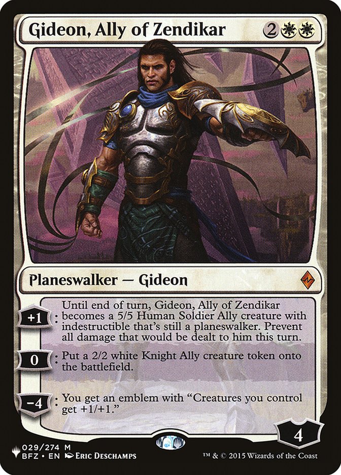 Gideon, Ally of Zendikar [The List] | Impulse Games and Hobbies