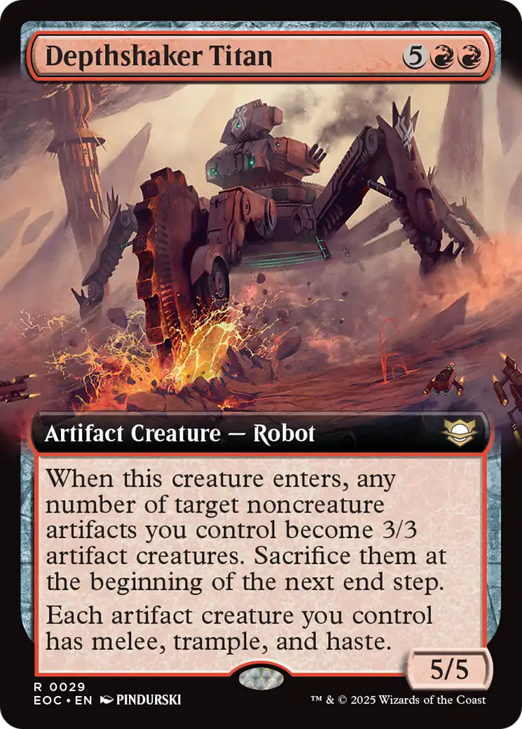 Depthshaker Titan (Extended Art) [Edge of Eternities Commander] | Impulse Games and Hobbies