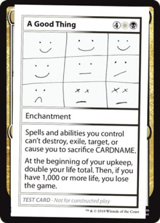 A Good Thing (2021 Edition) [Mystery Booster Playtest Cards] | Impulse Games and Hobbies