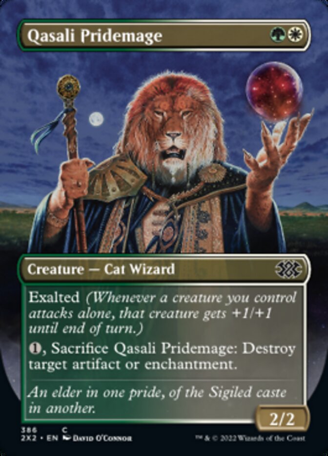 Qasali Pridemage (Borderless Alternate Art) [Double Masters 2022] | Impulse Games and Hobbies