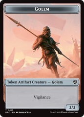 Golem (0014) // Golem (0015) Double-Sided Token [Aetherdrift Tokens] | Impulse Games and Hobbies