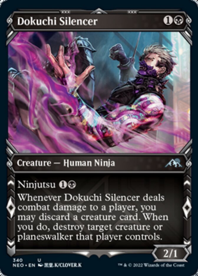 Dokuchi Silencer (Showcase Ninja) [Kamigawa: Neon Dynasty] | Impulse Games and Hobbies