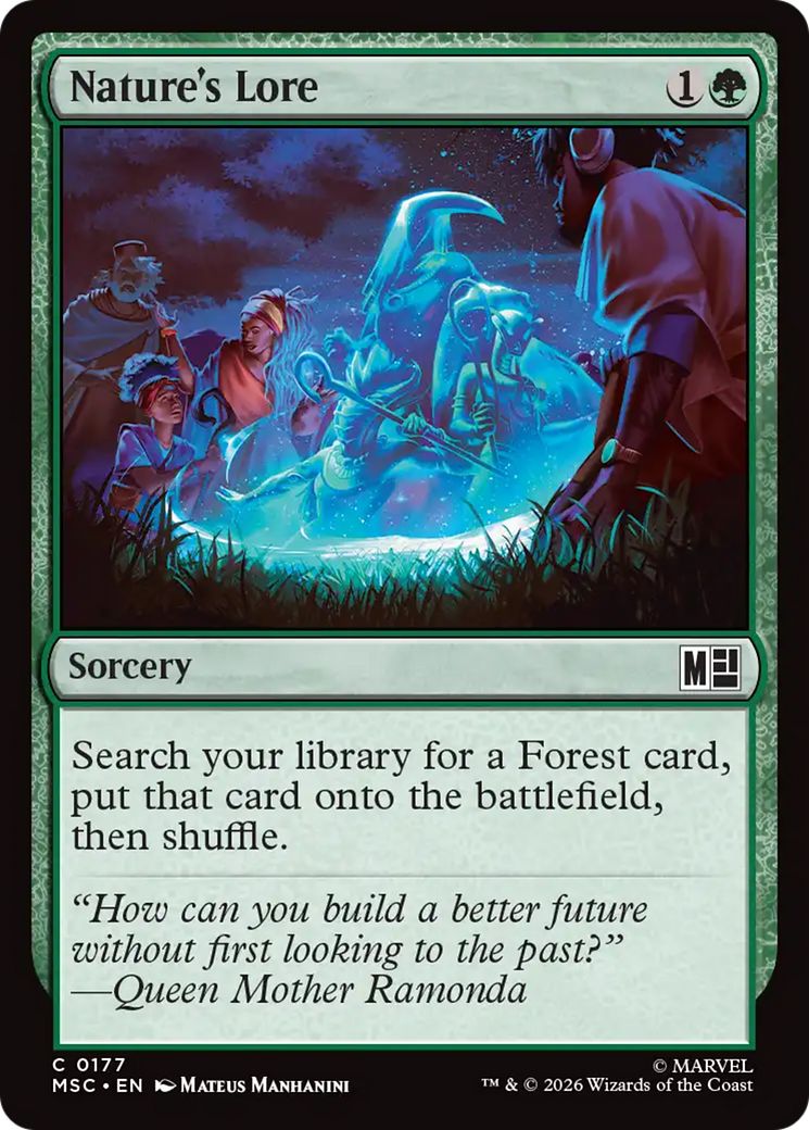Nature's Lore (Surge Foil) [Marvel Super Heroes Commander] | Impulse Games and Hobbies