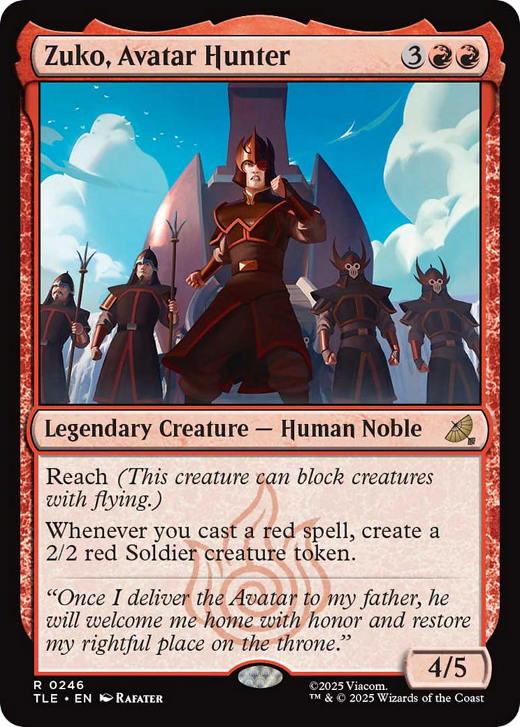 Zuko Tutorial Theme Card [Avatar: The Last Airbender: Eternal-Legal] | Impulse Games and Hobbies