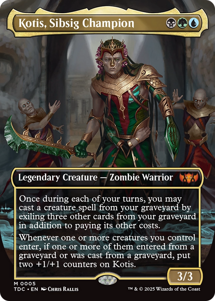 Kotis, Sibsig Champion (Borderless) [Tarkir: Dragonstorm Commander] | Impulse Games and Hobbies
