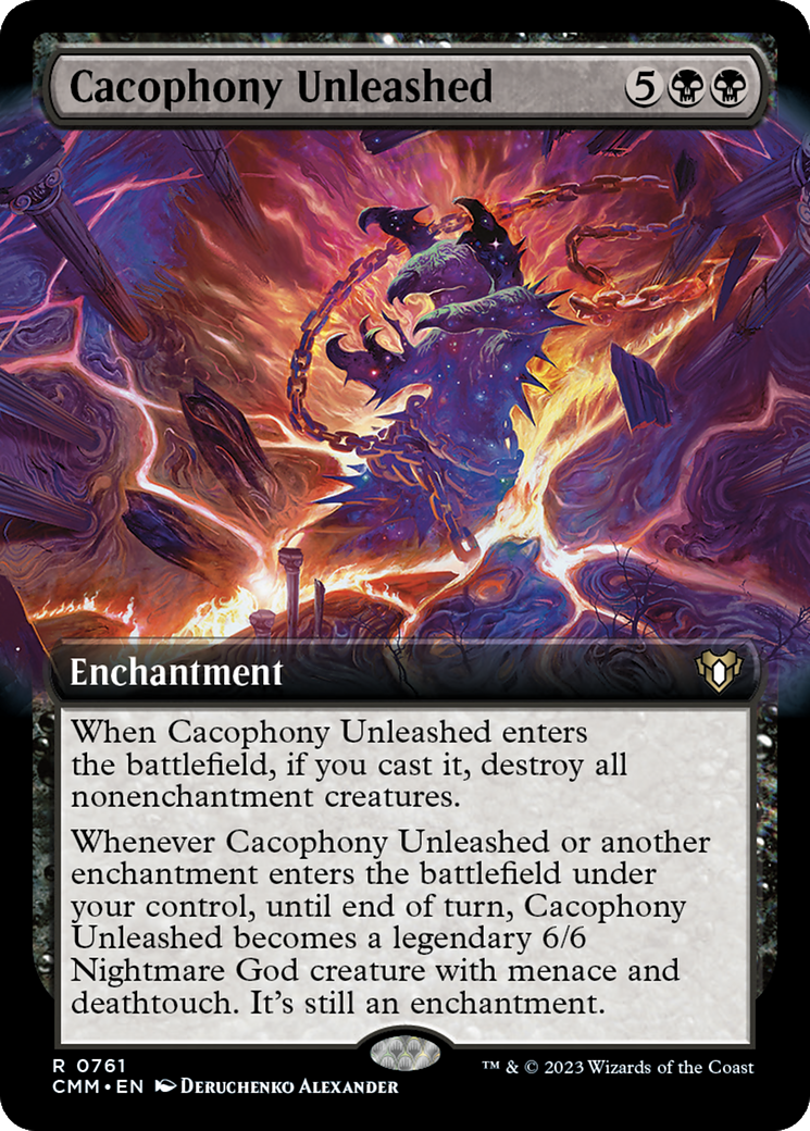 Cacophony Unleashed (Extended Art) [Commander Masters] | Impulse Games and Hobbies