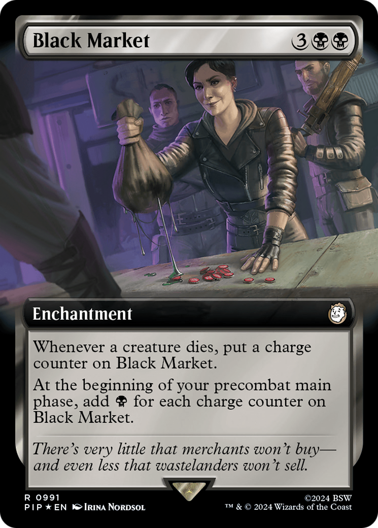 Black Market (Extended Art) (Surge Foil) [Fallout] | Impulse Games and Hobbies