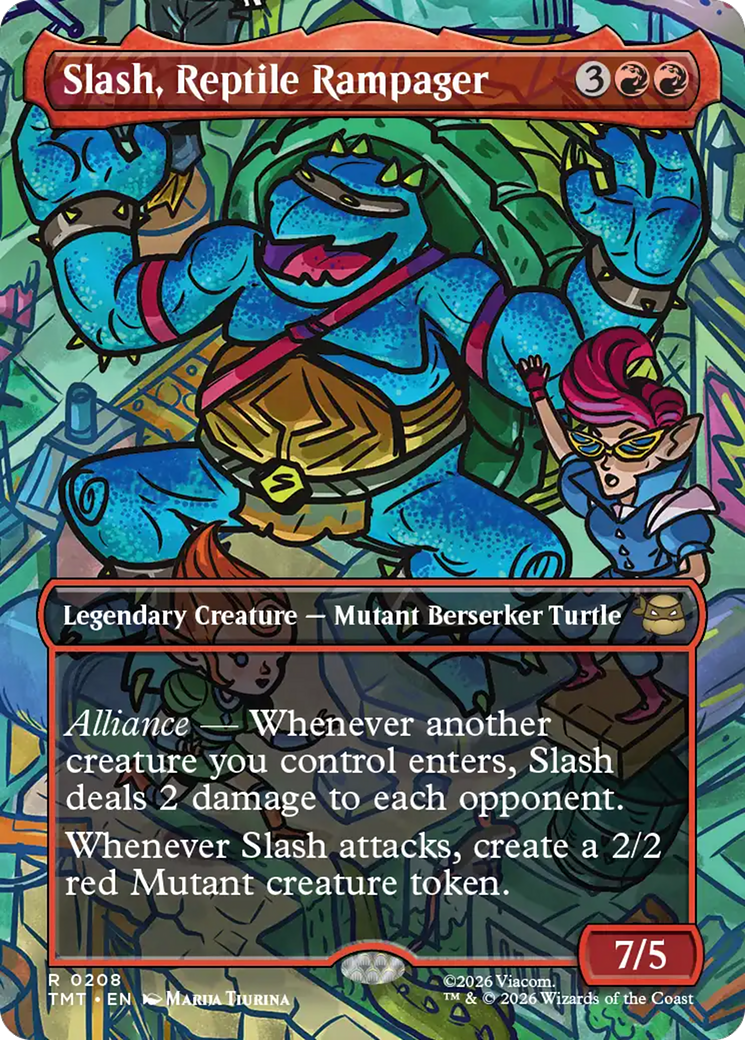 Slash, Reptile Rampager (Borderless) [Teenage Mutant Ninja Turtles] | Impulse Games and Hobbies