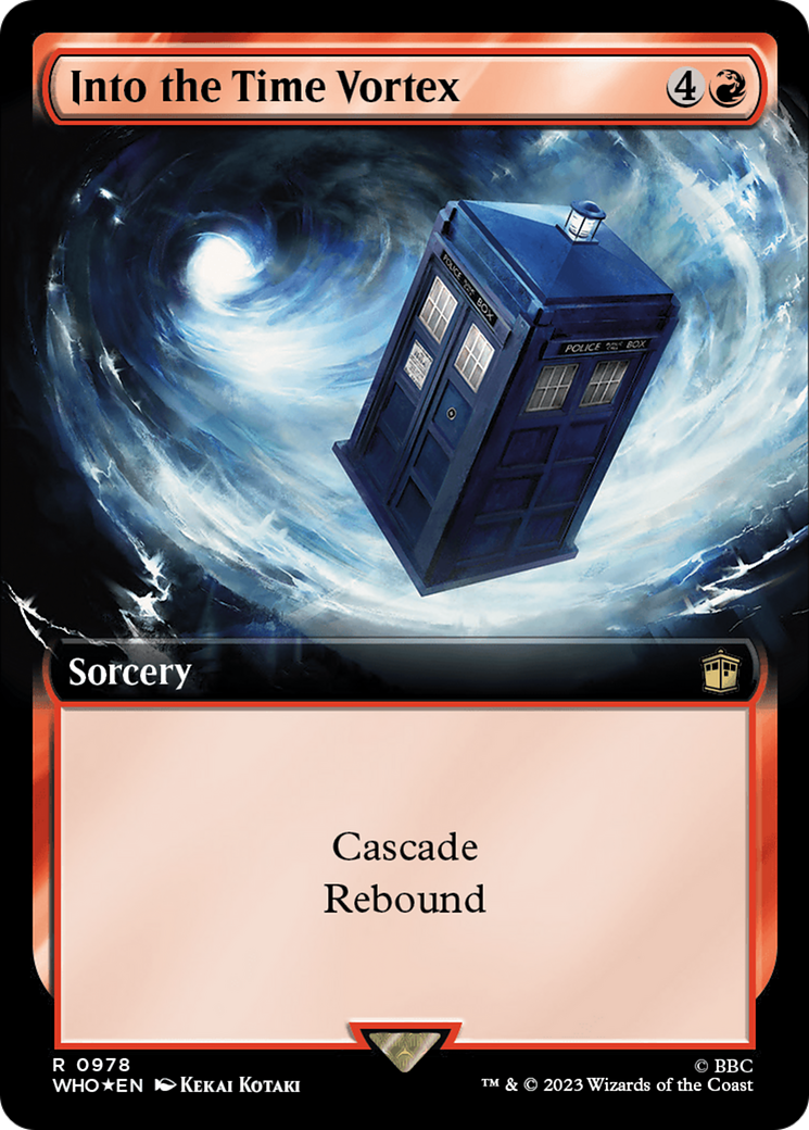 Into the Time Vortex (Extended Art) (Surge Foil) [Doctor Who] | Impulse Games and Hobbies