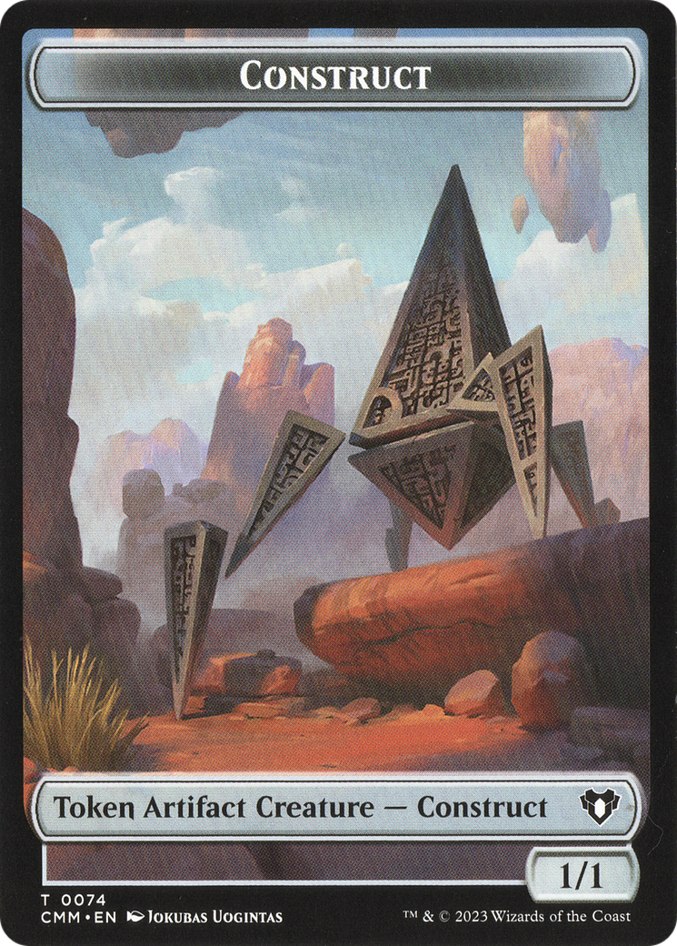 Thopter // Construct (0074) Double-Sided Token [Commander Masters Tokens] | Impulse Games and Hobbies