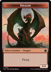 Dragon (0007) // Treasure Double-Sided Token [Foundations Commander Tokens] | Impulse Games and Hobbies