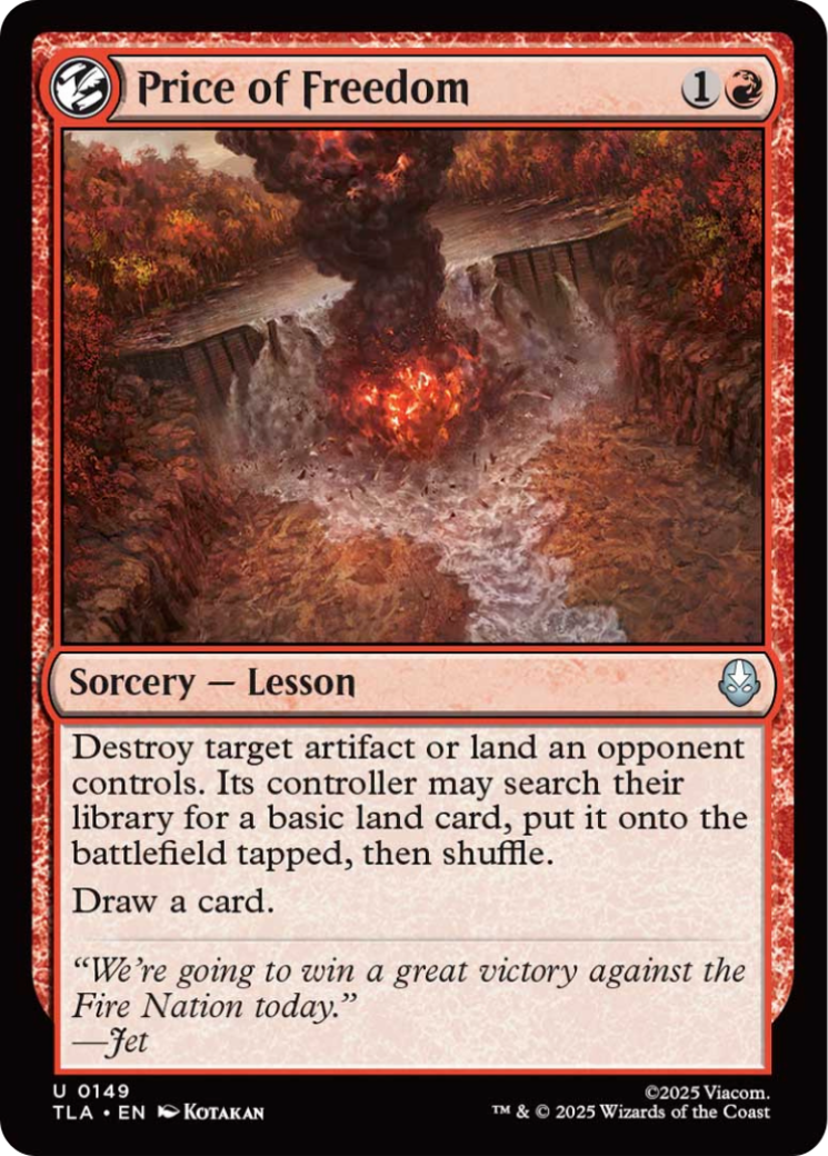 Price of Freedom [Avatar: The Last Airbender] | Impulse Games and Hobbies