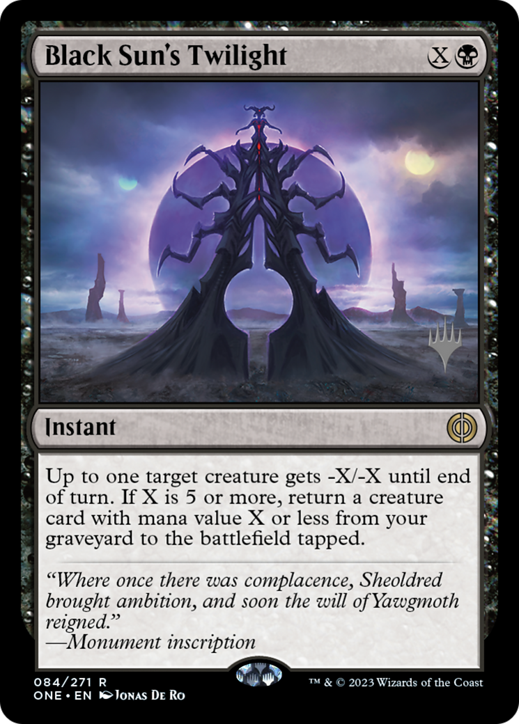 Black Sun's Twilight (Promo Pack) [Phyrexia: All Will Be One Promos] | Impulse Games and Hobbies