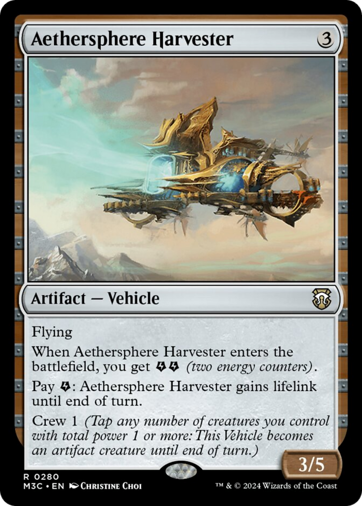 Aethersphere Harvester (Ripple Foil) [Modern Horizons 3 Commander] | Impulse Games and Hobbies