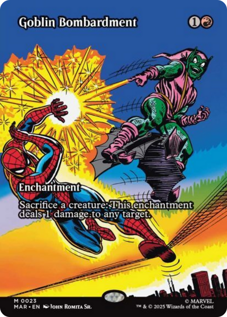 Goblin Bombardment (Borderless) [Marvel Universe: Eternal-Legal] | Impulse Games and Hobbies