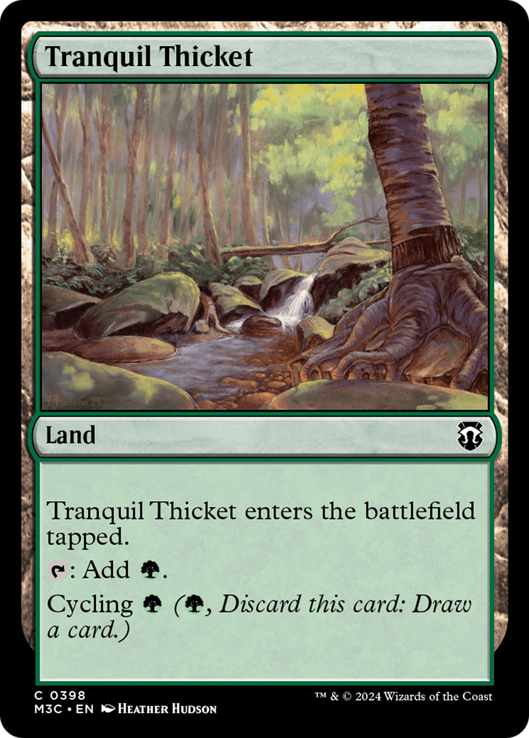 Tranquil Thicket (Ripple Foil) [Modern Horizons 3 Commander] | Impulse Games and Hobbies