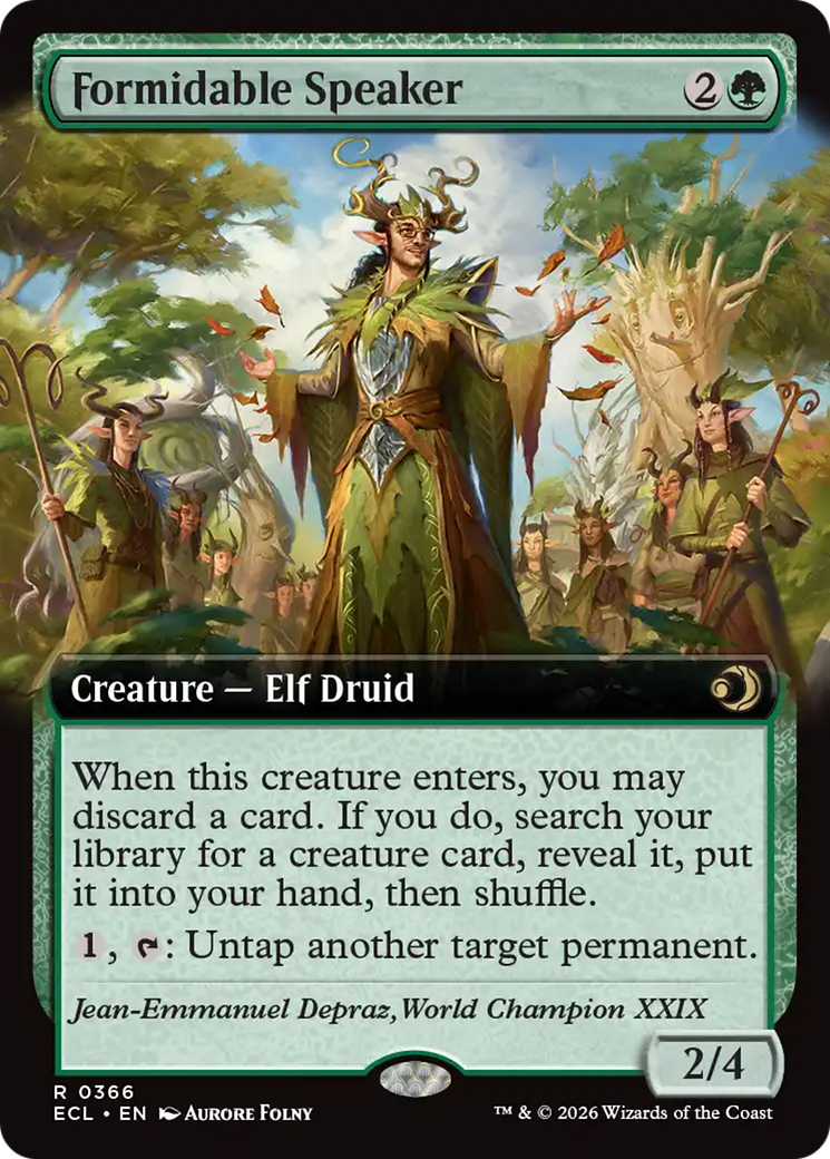 Formidable Speaker (Extended Art) [Lorwyn Eclipsed] | Impulse Games and Hobbies