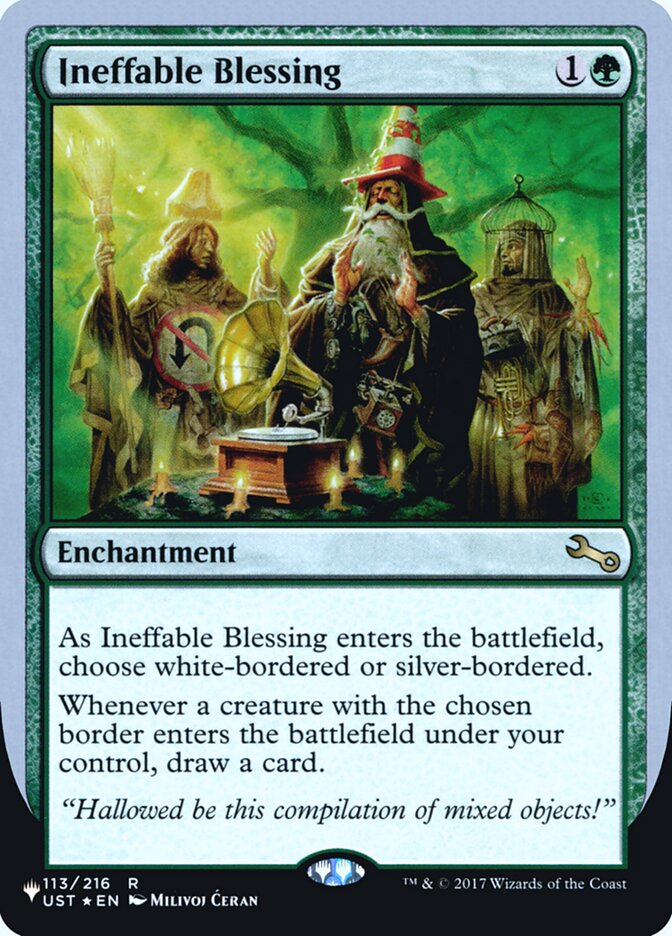 Ineffable Blessing (Bordered) (Unfinity Foil Edition) [The List] | Impulse Games and Hobbies