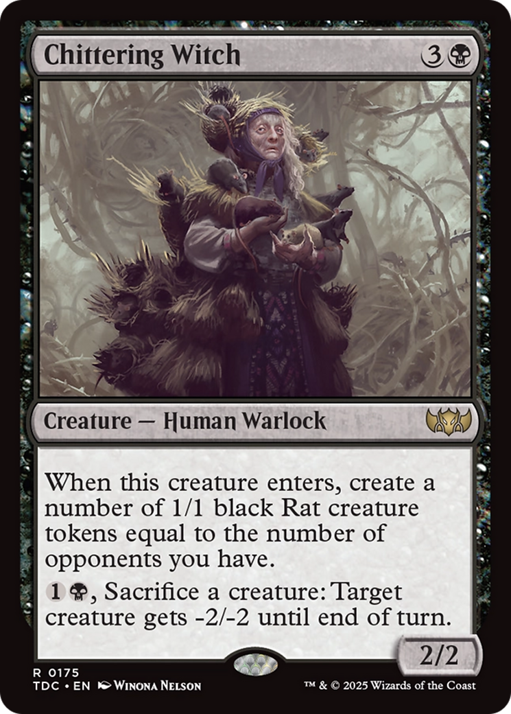 Chittering Witch [Tarkir: Dragonstorm Commander] | Impulse Games and Hobbies